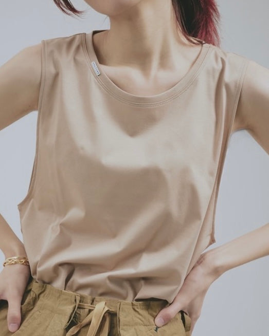 Sleeveless Tops Beige (Women’s)