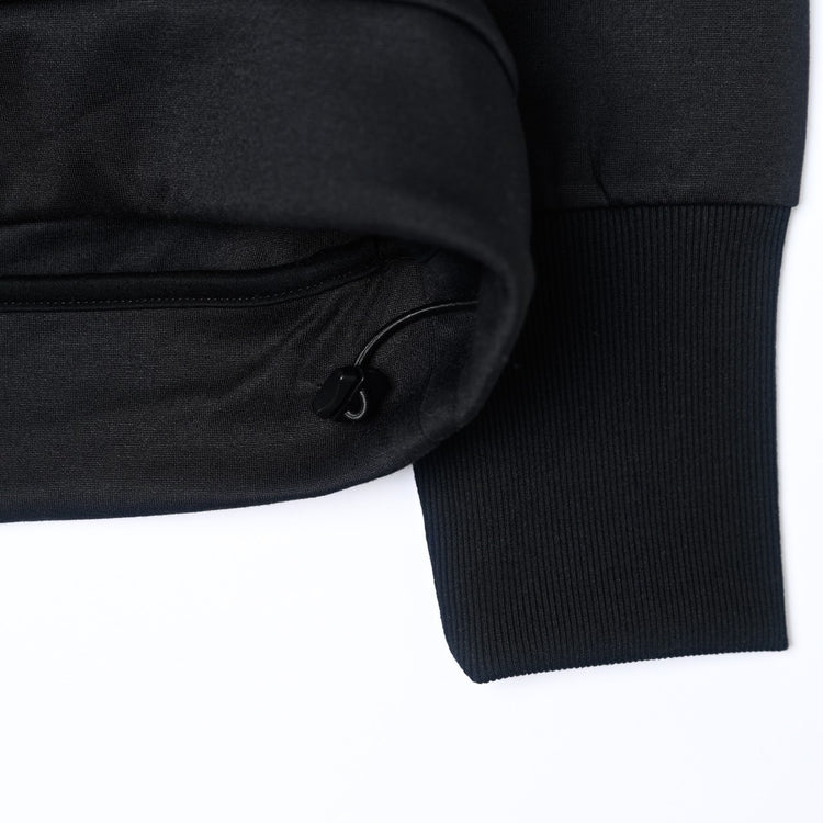 Embroidery Logo Hoodie Black