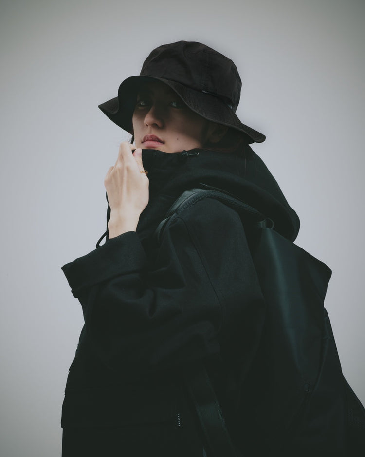 Duck Canvas Anorak Jacket Black