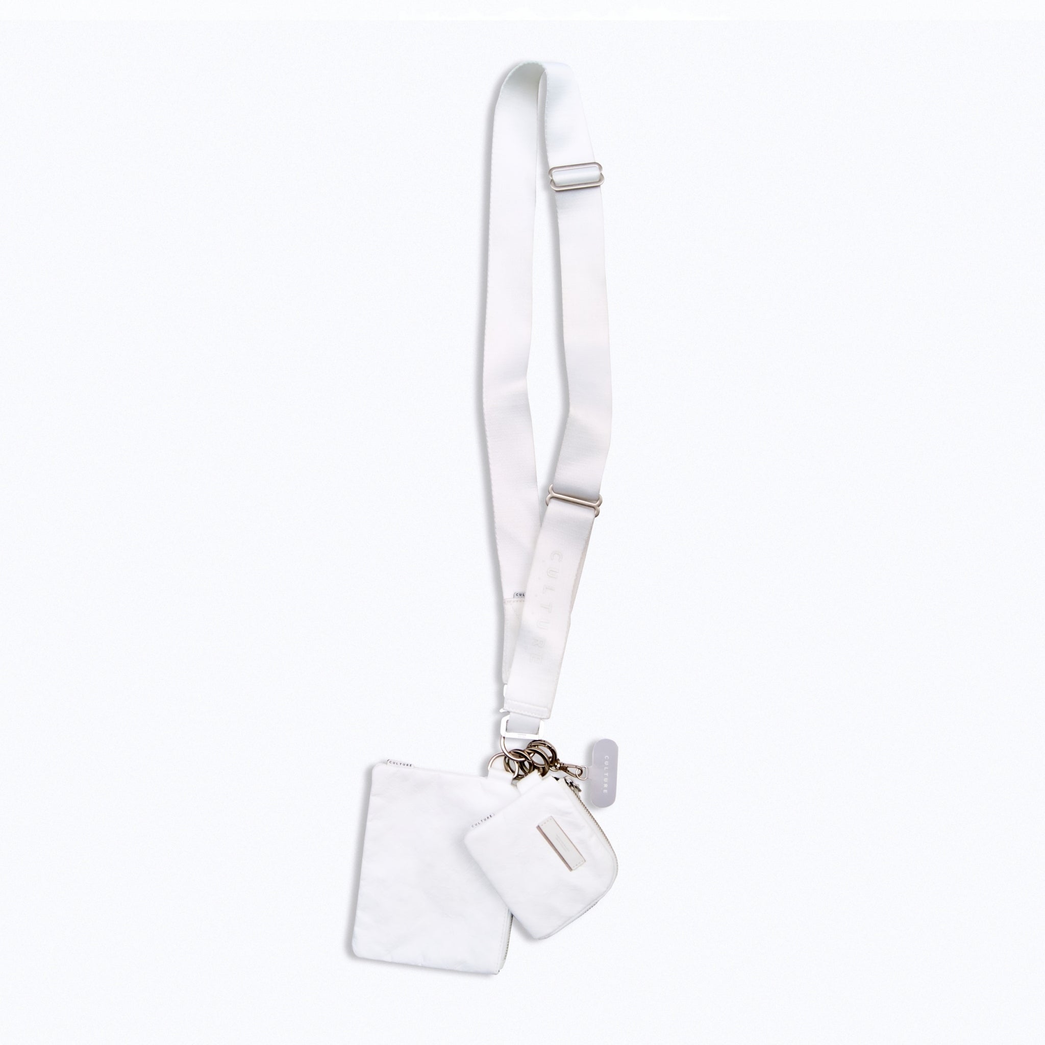 Utility Crossbody Multi Strap Tyvek White (Mini Wallet/Pouch/Smart
