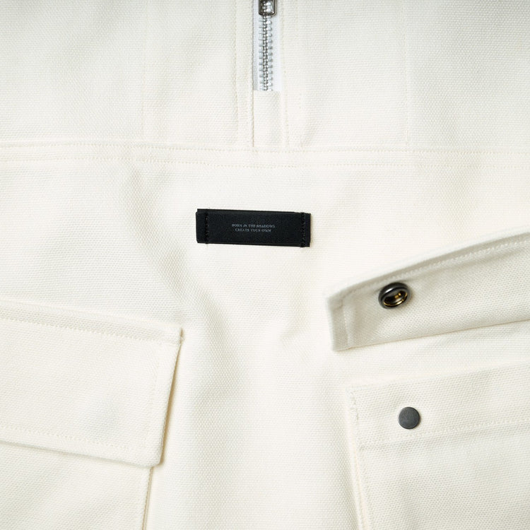 Duck Canvas Anorak Jacket White