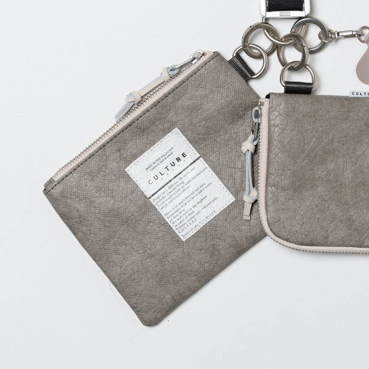 Utility Crossbody Multi Strap Tyvek Greige (Mini Wallet/Pouch/Smart Phone Holder)