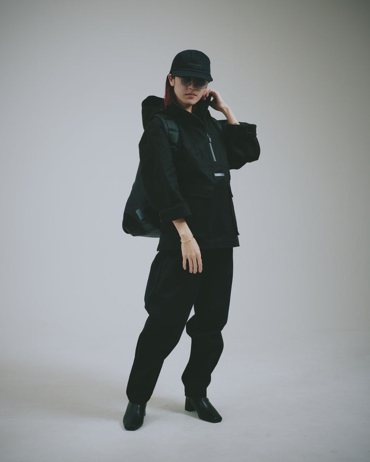 Duck Canvas Anorak Jacket Black