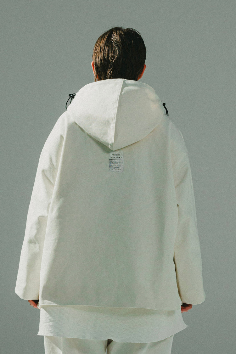 Duck Canvas Anorak Jacket White