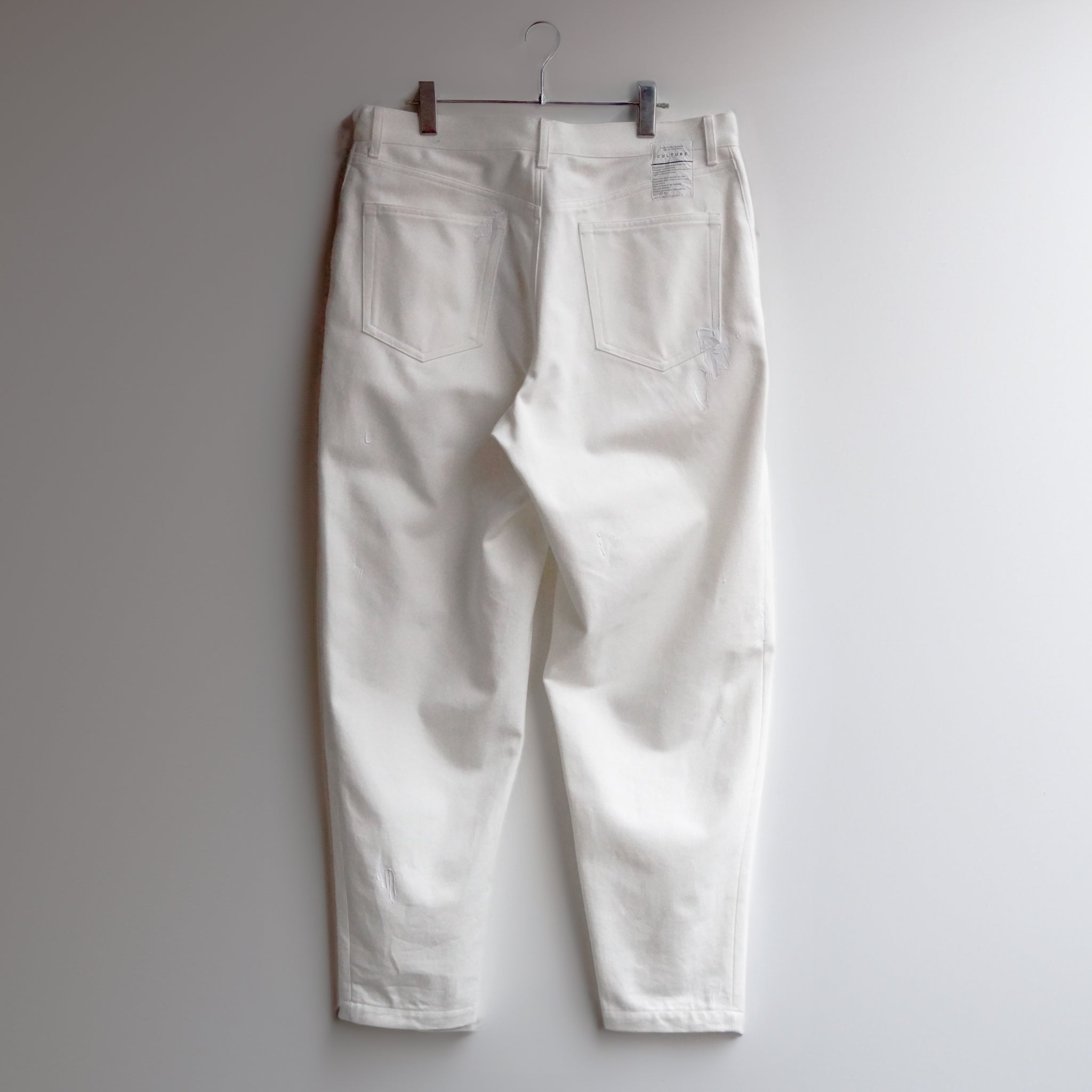 9090 Bone Rigid Denim Pants White