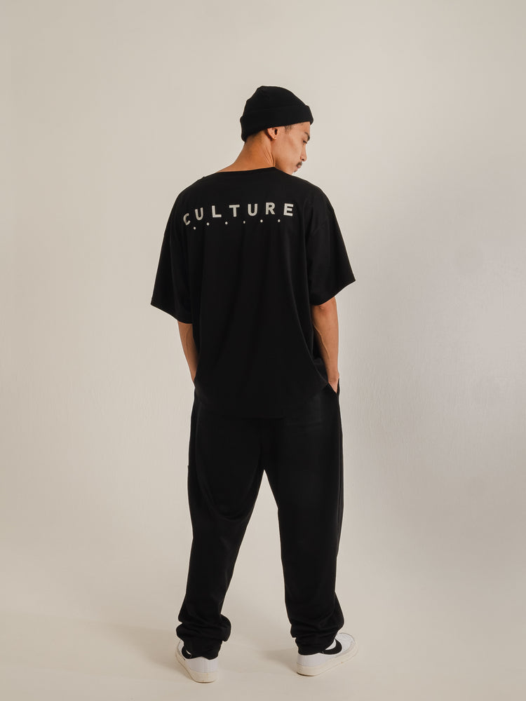 ENTERPRISE -Black Tee Back Print Grey-
