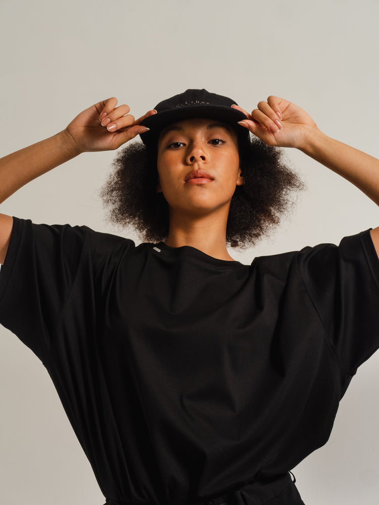 ENTERPRISE -Black Tee Back Print Grey-
