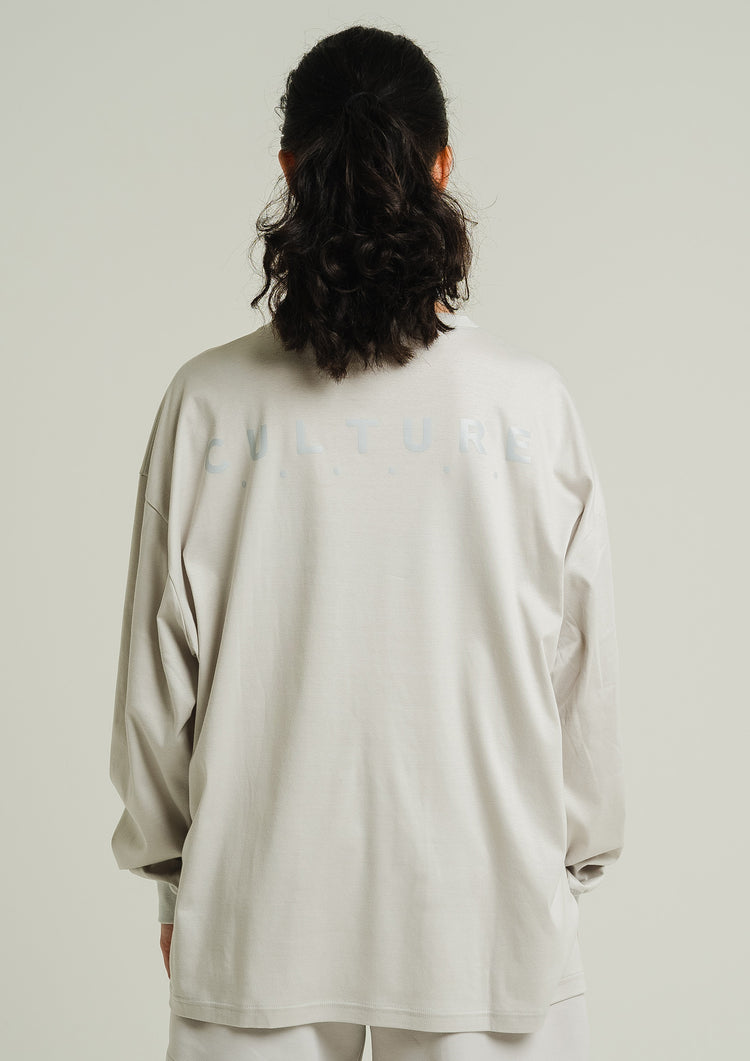 Long Sleeve Shirts Gray -Print Gray-