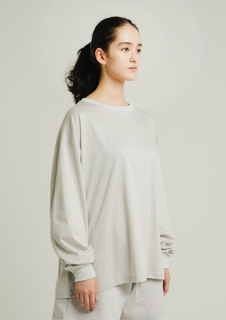 Long Sleeve Shirts Gray -Print Gray-