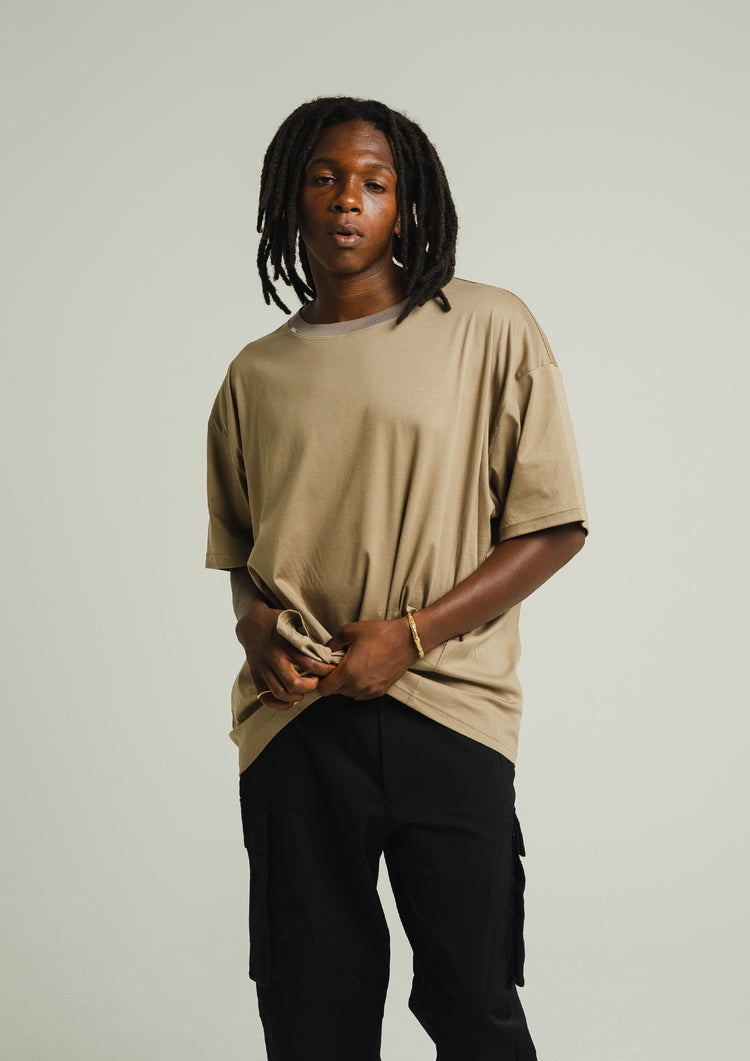 T-Shirts Khaki -Khaki Print-