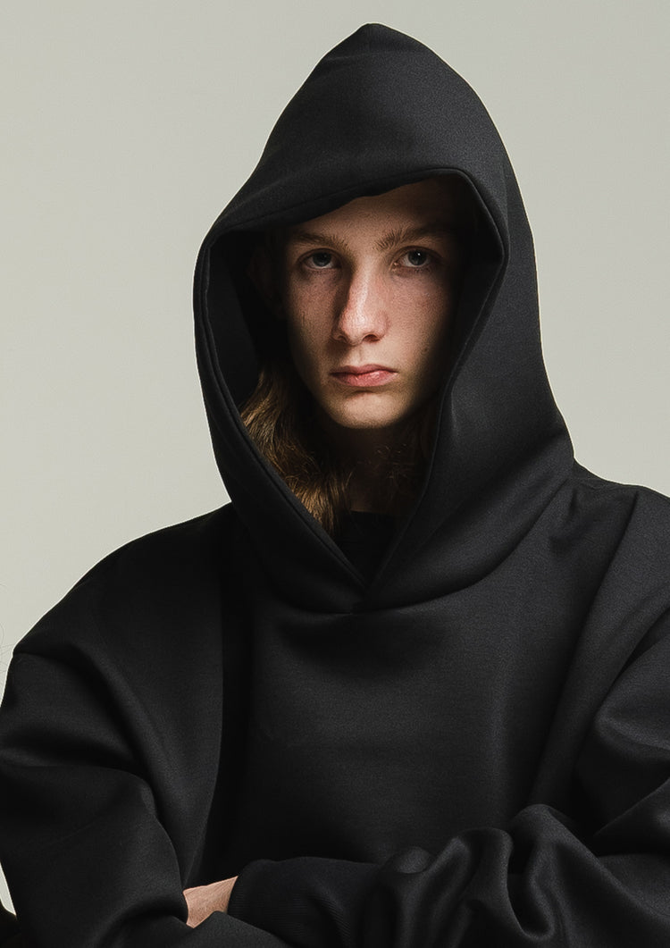 Drawstring Hoodie Black