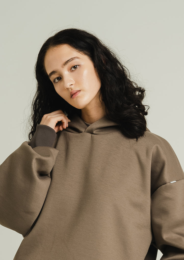 Drawstring Hoodie Khaki