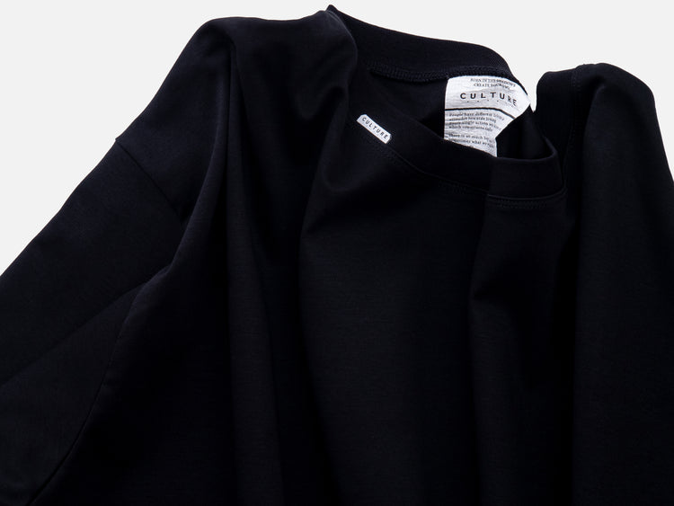 COLUMBIA -Long Sleeve Back Print Black-
