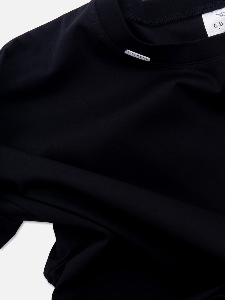 ENTERPRISE -Black Tee Back Print Grey-