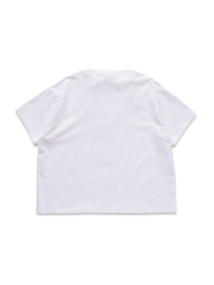 ENTERPRISE -White Tee Front Print Black-