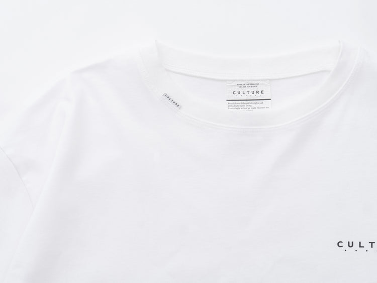 ENTERPRISE -White Tee Front Print Black-