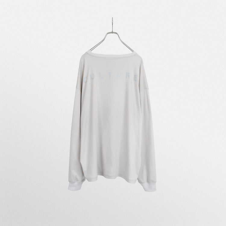 Long Sleeve Shirts Gray -Print Gray-