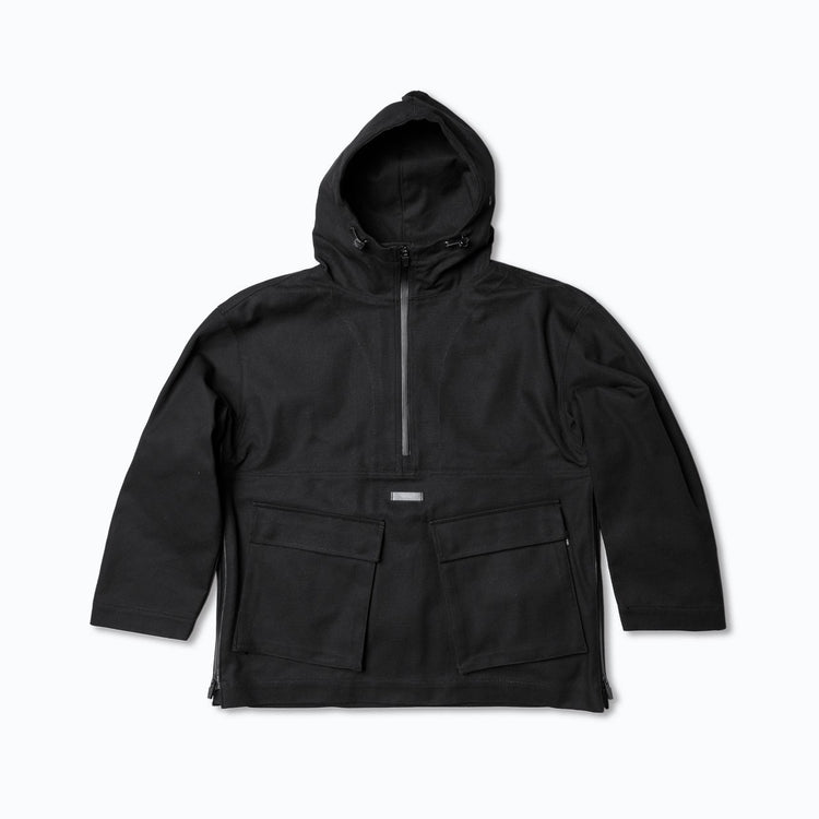 Duck Canvas Anorak Jacket Black