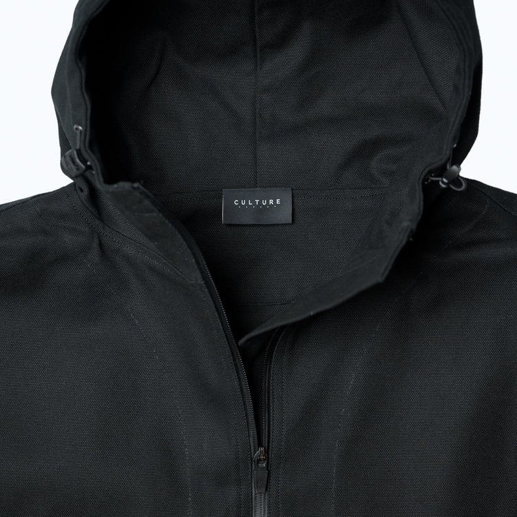 Duck Canvas Anorak Jacket Black